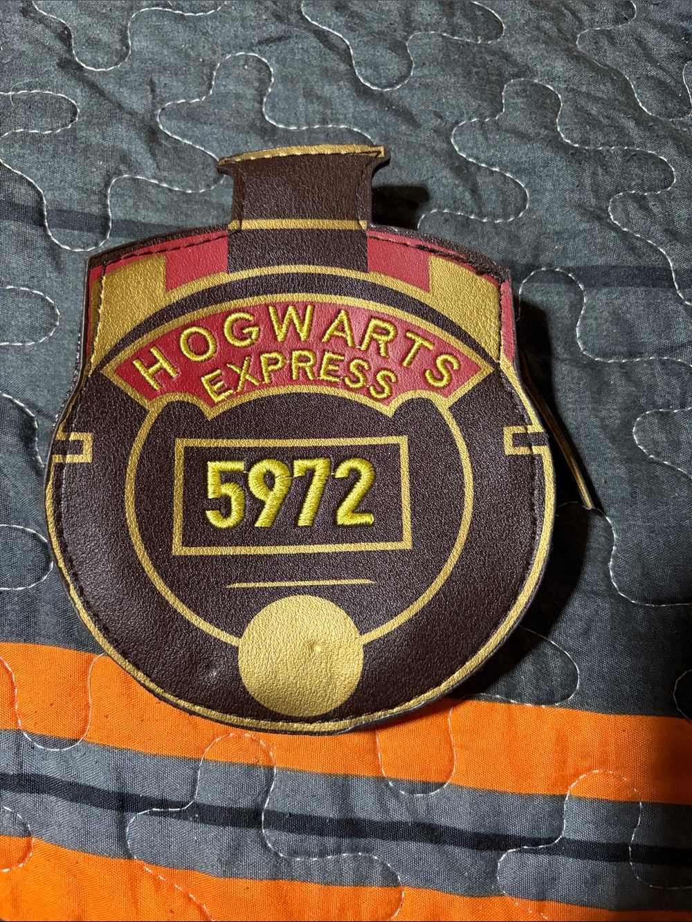 Hogwarts Express Brown and Red Train Badge Coin purse